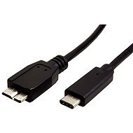 ROLINE USB 3.1 - micro USB3.0 B (M) -&gt; USB C (M), 0.5m čierny - Dátový kábel
