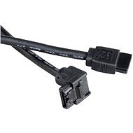 AKASA SATA 50cm Right-Angle Black - Data Cable