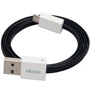 AKASA PROSLIM USB micro 100cm black - Data Cable