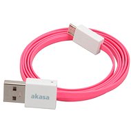 AKASA PROSLIM USB micro 100cm pink - Data Cable