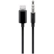 PremiumCord Apple Lightning - 3,5 mm-es stereo jack audio adapter kábel, 1 m, fekete - Audio kábel