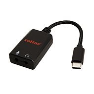 Roline USB C(M) – Audio (2× stereo jack 3,5 mm), 0,13 m - Redukcia