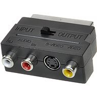 OEM scart - 3x RCA + S-video, switchable IN/OUT - Adapter
