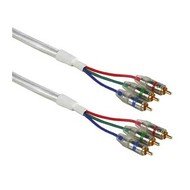 Propojovací kabel YUV Hama 3 RCA - 3 RCA, White Stream, 1,5m - Dátový kábel