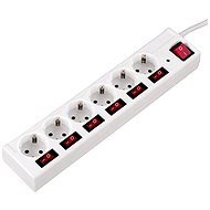 Hama 1.4 m extension cord white - Surge Protector 