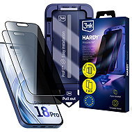 3MK HARDY Privzone 9H tempered glass for the Apple iPhone 18 Pro (2 pieces) with ProFIT self-applica - Glass Screen Protector