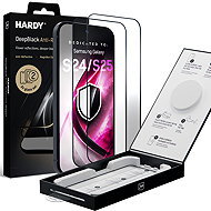 3MK Hardy DeepBlack anti-glare screen protector, 9H, 2 pcs + applicator for Samsung Galaxy S24/S25 - Glass Screen Protector