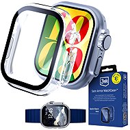 3mk Satin Armor WatchCase+ s tvrzeným sklem na Apple Watch (Ultra gen 1/2/3) 49mm průhledný - Protective Watch Cover