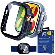 3mk Satin Armor WatchCase+ s tvrzeným sklem na Apple Watch (Ultra gen 1/2/3) 49mm černý - Protective Watch Cover