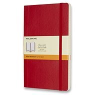 MOLESKINE L, měkké desky, linkovaný, červený - Zápisník