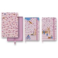 MOLESKINE Sakura Bicycle + Bench L, tvrdé desky, linkovaný + čistý - Zápisník