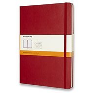 Moleskine XL, tvrdé desky, linkovaný, červený - Zápisník