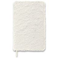 Moleskine Faux Fur L, linkovaný, Cream White - Zápisník