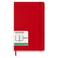 Moleskine 2023-2024 L, tvrdé desky, červený - Diář