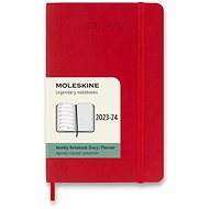 Moleskine 2023-2024 S, měkké desky, červený - Diář