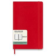 Moleskine 2023-2024 L, měkké desky, červený - Diář