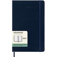 Moleskine 2024 L, tvrdé desky, modrý - Diář