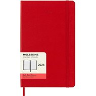 Moleskine 2024 L, fester Einband, rot D - Tagebuch