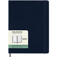 Moleskine 2024 XL, tvrdé desky, modrý - Diář