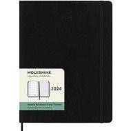 Moleskine 2024 XL, měkké desky, černý - Diář