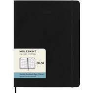 Moleskine 2024 XL, měkké desky, černý M - Diář