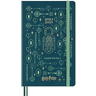 MOLESKINE 2024-2025 Harry Potter L, kemény fedeles, zöld - Határidőnapló
