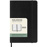 MOLESKINE 2025 S horizontal weekly, soft plates, black - Planner