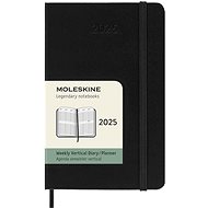 MOLESKINE 2025 S vertical weekly, hard plates, black - Planner