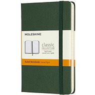 MOLESKINE S, hard cover, lined, green - Journal