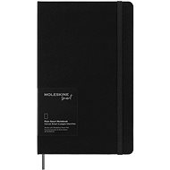 MOLESKINE Smart Writing L, hard cover, clear, black (for Moleskine smart pen) - Journal