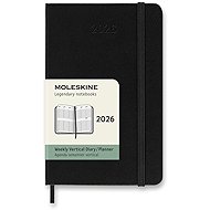 MOLESKINE 2026 S vertical weekly, hard plates, black - Planner