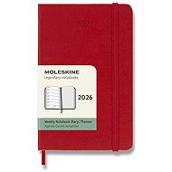 MOLESKINE 2026 S weekly, hard cover, red - Planner