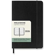 MOLESKINE 2026 S horizontal weekly, soft plates, black - Planner