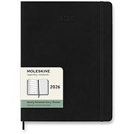 MOLESKINE 2026 XL weekly, soft plates, black - Planner