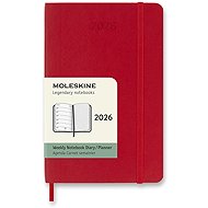 MOLESKINE 2026 S weekly, soft plate, red - Planner