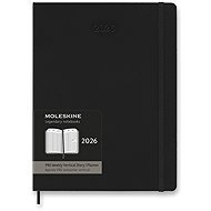 MOLESKINE 2026 XL PRO vertical weekly, hard plates, black - Planner