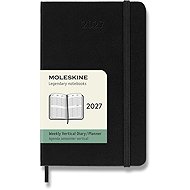 MOLESKINE 2027 S Vertical Weekly Planner, Hard Cover, Black - Planner