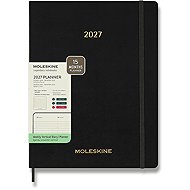 MOLESKINE 2027 Essential XXL Vertical Weekly Diary, Soft Cover, Black - Planner