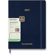 MOLESKINE 2027 Essential XXL Vertical Weekly Planner, Soft Cover, Blue - Planner