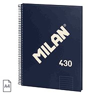 MILAN A4 Ringbuch mit liniertem Papier, blau - Notizblock