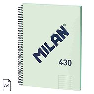 MILAN A4 ring binder with lined paper, green - Notepad