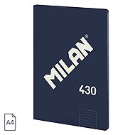 MILAN glued A4 with lined paper, blue - Notepad