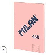 MILAN glued A4 with lined paper, pink - Notepad