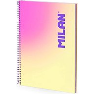 MILAN Sunset A4 ring-bound notebook, lined, yellow - Journal