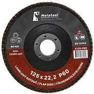 Laminated grinding wheel Molatool Korund 125 mm P60 - Lamellar Disc