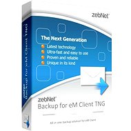 zebNet® Backup for TNG eM Client - Single User License for 1 Computer - PC Game