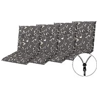 Doppler LIVING 2097 low, set of 4, chair and armchair pads with zipper - Cushion
