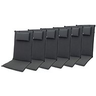 Doppler ELEGANT 2430 high, set of 6, chair and armchair cushions with headrest - Cushion