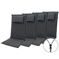 Doppler ELEGANT 2430 high, set of 4, chair cushions and armchair with headrest - Cushion