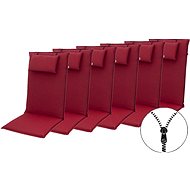 Doppler ELEGANT 2428 high, set of 6, chair and armchair cushions with headrest - Cushion